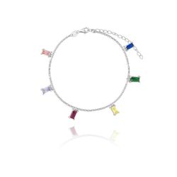 Foto principal Pulsera Destello Colores - Plata